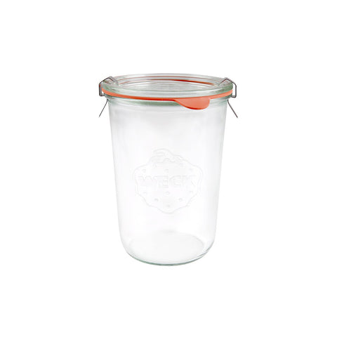 Weck COMPLETE WECK GLASS JAR W/LID 850ml 100x147mm (743) Box of 6