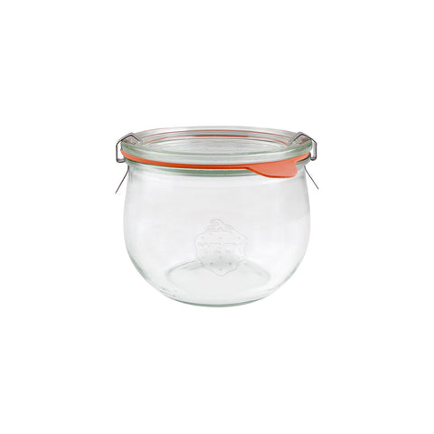 Weck COMPLETE WECK TULIP GLASS JAR W/LID 580ml 100x85mm(744) Box of 6