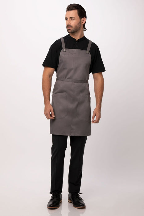 Chef works Largo Bib Apron- Mushroom