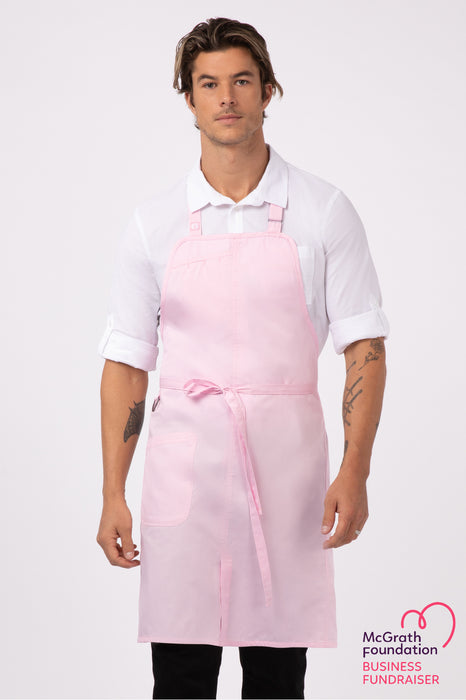 Chef Works Brio Bib Apron- Pink