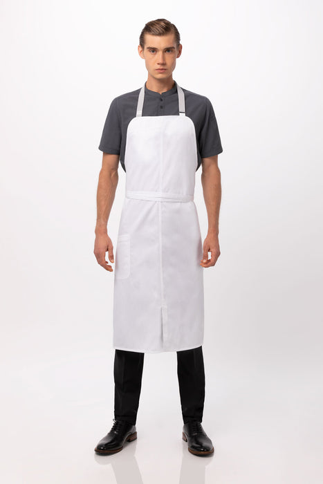 Chef Works  Brio Chef Bib Apron- White
