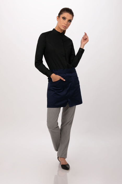Chef works Largo Half Bistro Apron- Blue