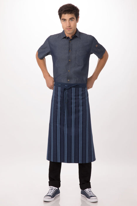 Chef works  Presidio Bistro Apron- Navy Blue