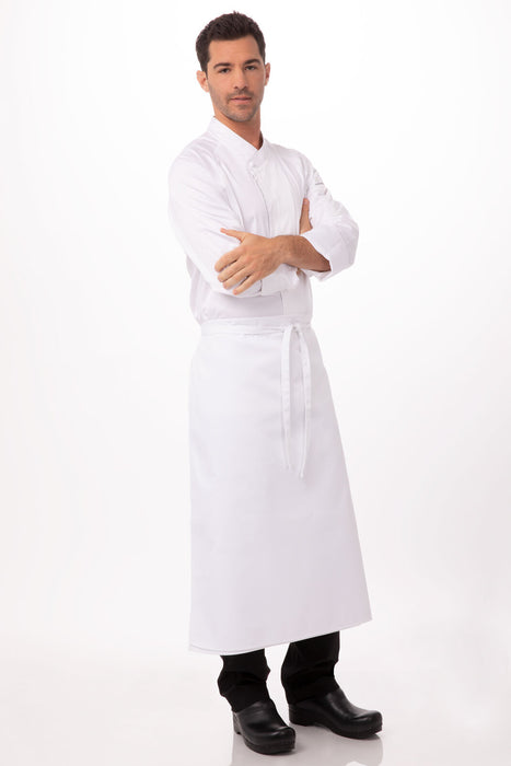 Chef works Long Four-Way Apron- White