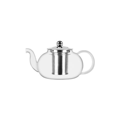BREW INFUSION GLASS TEAPOT w/FILTER & ABS KNOB 800ml Box of 2