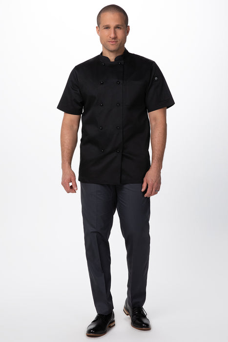 Chef Works Canberra Black Basic Chef Jacket