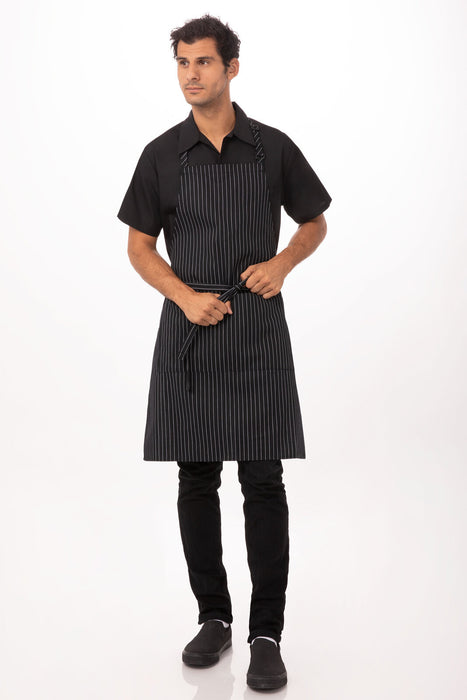 Chef work Adjustable Bib Apron- Black