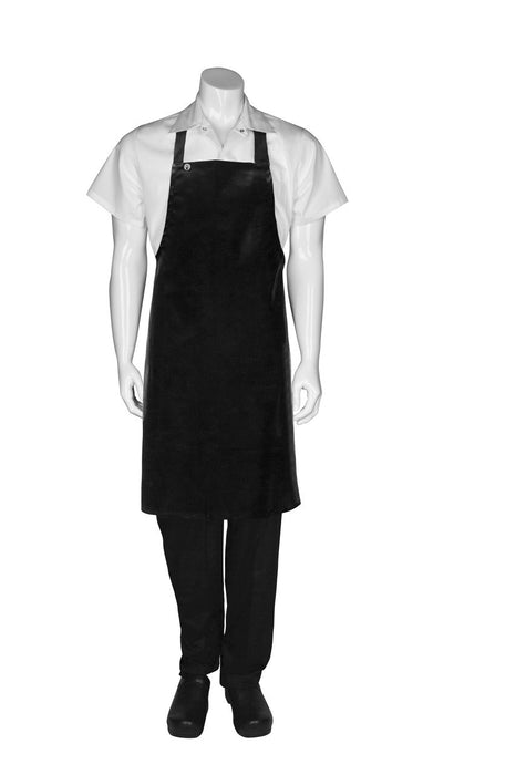 Chef works Short PVC Bib Apron- Black