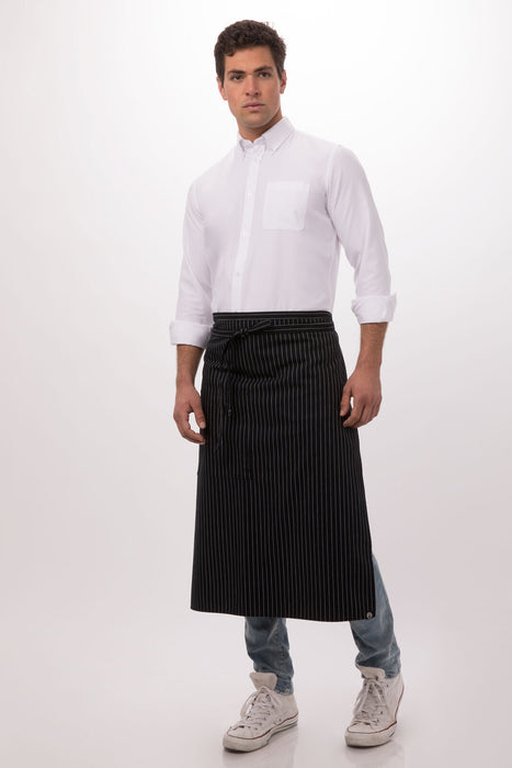 Chef Works  Bistro Apron- Black/White