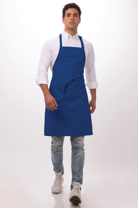 Chef Works Bib Apron- Royal