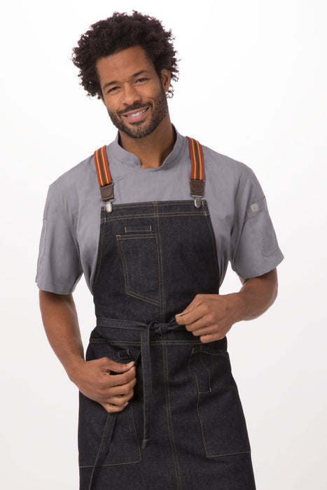 Chef Works Berkeley Apron Suspenders- Rust Clay
